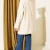 Shawl Collar Rice Knit Cardigan Beige - Afbeelding 3
