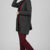 Shawl Collar Rice Knit Cardigan Smoke – Bild 2