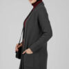 Shawl Collar Rice Knit Cardigan Smoke – Bild 3