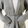 Shawl Collar Rice Knit Cardigan Grey - Afbeelding 4