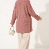 Shawl Collar Rice Knit Cardigan Rose Dust - immagine 4