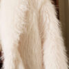 ⁦Oversized Coat with Fur Detail Ecru⁩ - الصورة ⁦4⁩