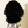 Oversized Coat with Fur Detail Black – Bild 3