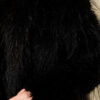 Oversized Coat with Fur Detail Black – Bild 4
