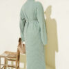 Loose Belted Knit Dress Mint – Bild 3