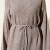 Loose Belted Knit Dress Mink - الصورة 4