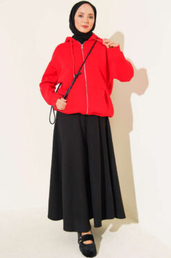 Alternative view of Cardigan Red
