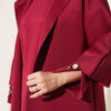Scuba Long Cardigan Three-Piece Set Burgundy - immagine 4