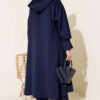 Scuba Long Cardigan Three-Piece Set Navy Blue - immagine 3