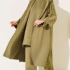 Scuba Long Cardigan Three-Piece Set Green