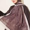 Striped Detailing Ethnic Pattern Shawl Brown - immagine 5