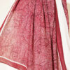 Striped Detailing Ethnic Pattern Shawl Burgundy – Bild 4