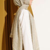 Striped Detailing Ethnic Pattern Shawl Hazel – Bild 3