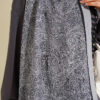 Striped Detailing Ethnic Pattern Shawl Grey - Image 4