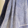 Striped Detailing Ethnic Pattern Shawl Indigo - Image 4