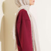 Striped Detailing Ethnic Pattern Shawl Stone – Image 3