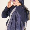 Striped Detailing Ethnic Pattern Shawl Stone – Image 5