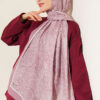 Striped Detailing Ethnic Pattern Shawl Powder Pink – Bild 2