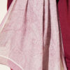 Striped Detailing Ethnic Pattern Shawl Powder Pink – Bild 4