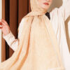 Striped Detailing Ethnic Pattern Shawl Yellow
