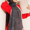 Striped Detailing Ethnic Pattern Shawl Beige – Bild 6