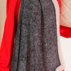 Striped Detailing Ethnic Pattern Shawl Black - Image 4
