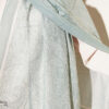 Striped Detailing Ethnic Pattern Shawl Aqua Green - immagine 4
