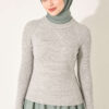 Striped Detail Knit Sweater Grey - immagine 2