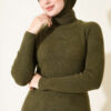 Striped Detail Knit Sweater Khaki - Afbeelding 2