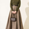 Striped Detail Knit Sweater Khaki - Afbeelding 3