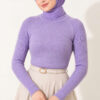 Striped Detail Knit Sweater Lilac - Afbeelding 2