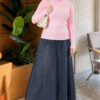 Striped Detail Knit Sweater Pink - immagine 2