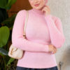 Striped Detail Knit Sweater Pink - immagine 3