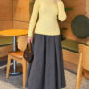 Striped Detail Knit Sweater Yellow - immagine 2