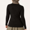 Striped Detail Knit Sweater Black - Imagen 4