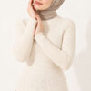 Striped Detail Knit Sweater Stone