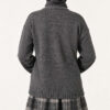 Button-Accented French Terry Knit Cardigan Smoke - Image 4