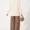 Button-Accented French Terry Knit Cardigan Stone - Image 4