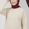 Embroidered Knit Tunic with Beaded Detailing Stone