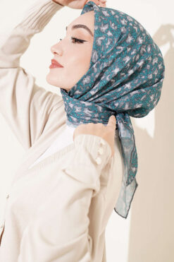 Alternative view of Scarf Petrol Green