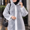 Waterproof Raincoat White - الصورة 2