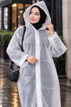 Alternative view of Waterproof Raincoat White