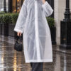 Waterproof Raincoat White - الصورة 3