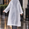Waterproof Raincoat White - الصورة 4