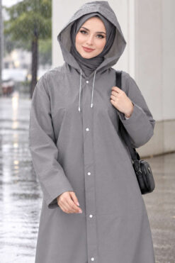 Alternative view of Waterproof Raincoat Smoke