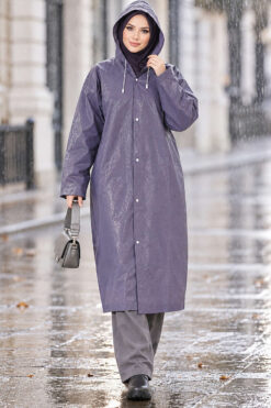 Waterproof Raincoat Navy Blue