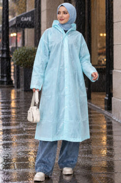 Alternative view of Waterproof Raincoat Mint