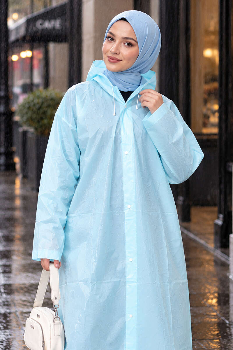 Waterproof Raincoat Mint - الصورة 3