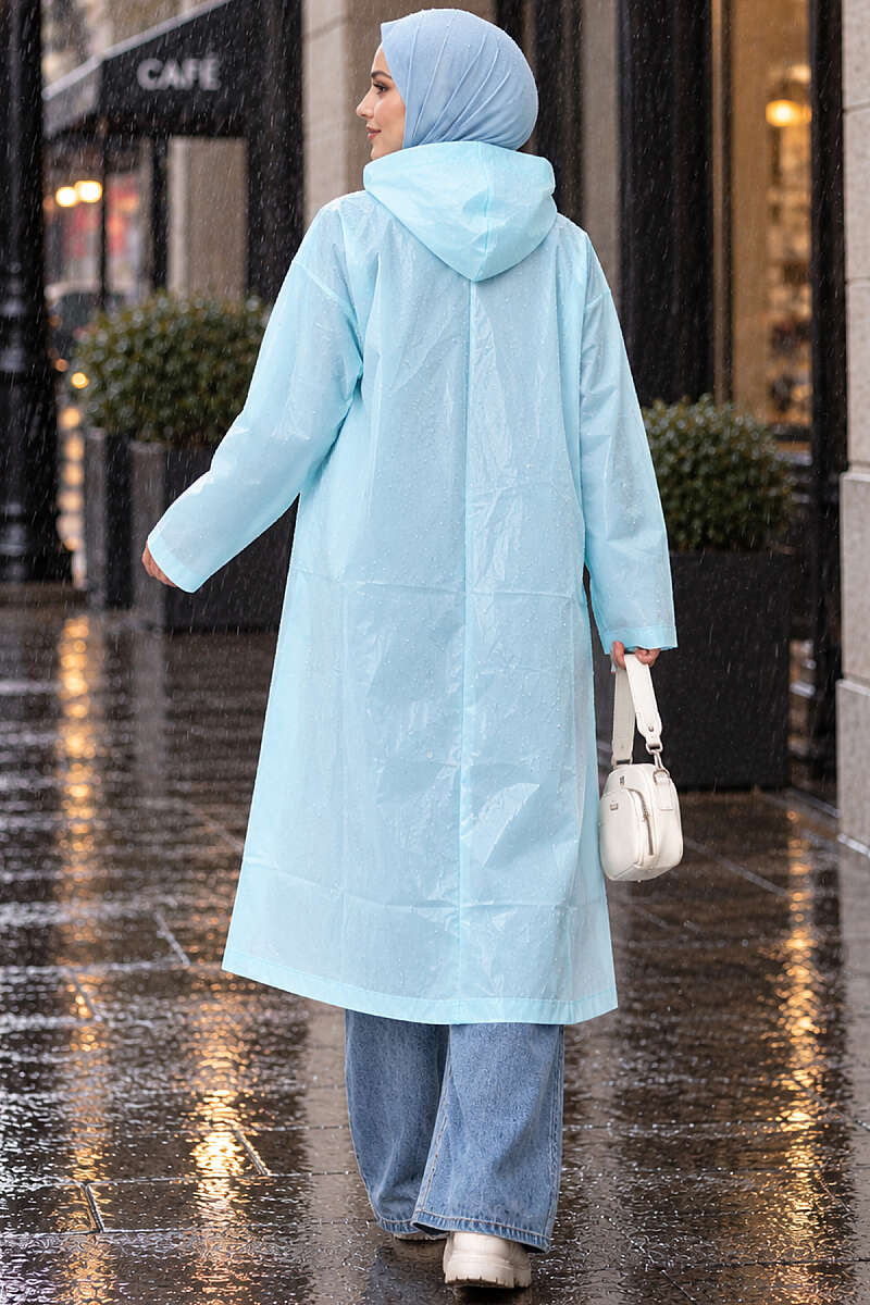 Waterproof Raincoat Mint - الصورة 4