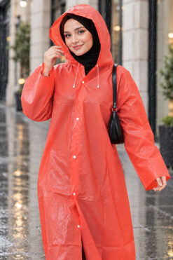 Alternative view of Waterproof Raincoat Orange